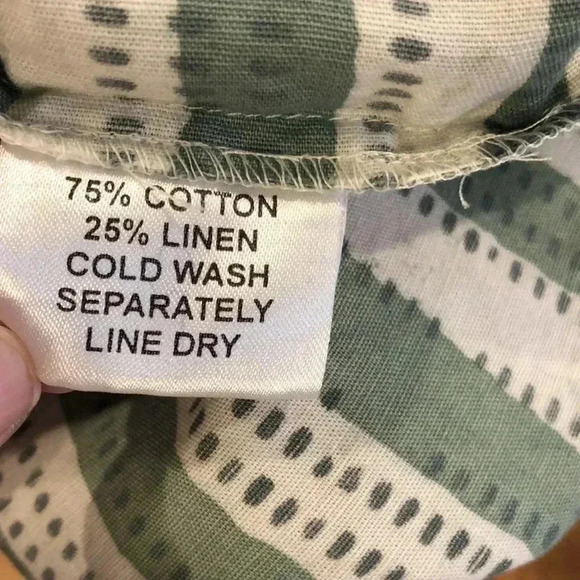 Marketplace cotton/linen top. - Picture 7 of 7